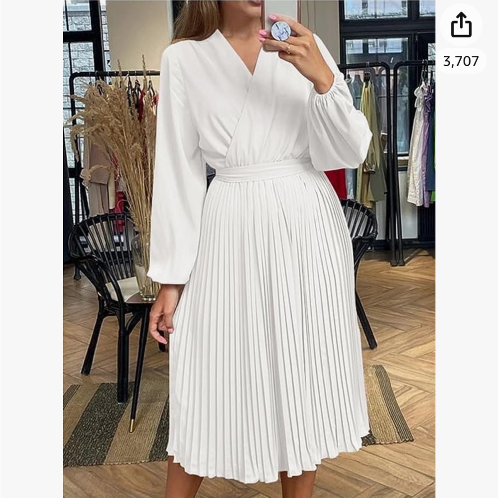 White Midi Dress